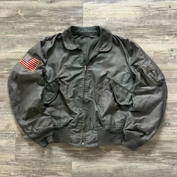 Vintage USAF Flight Bomber Aviator Military Jacket - Picture 1 of 8